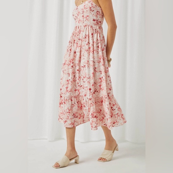 FLORAL MIDI DRESS - Picture 3 of 6